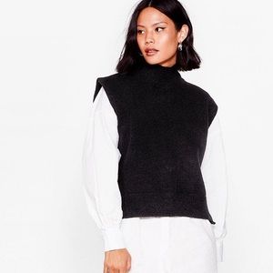 NWT Nasty Gal Cream Sweater Vest